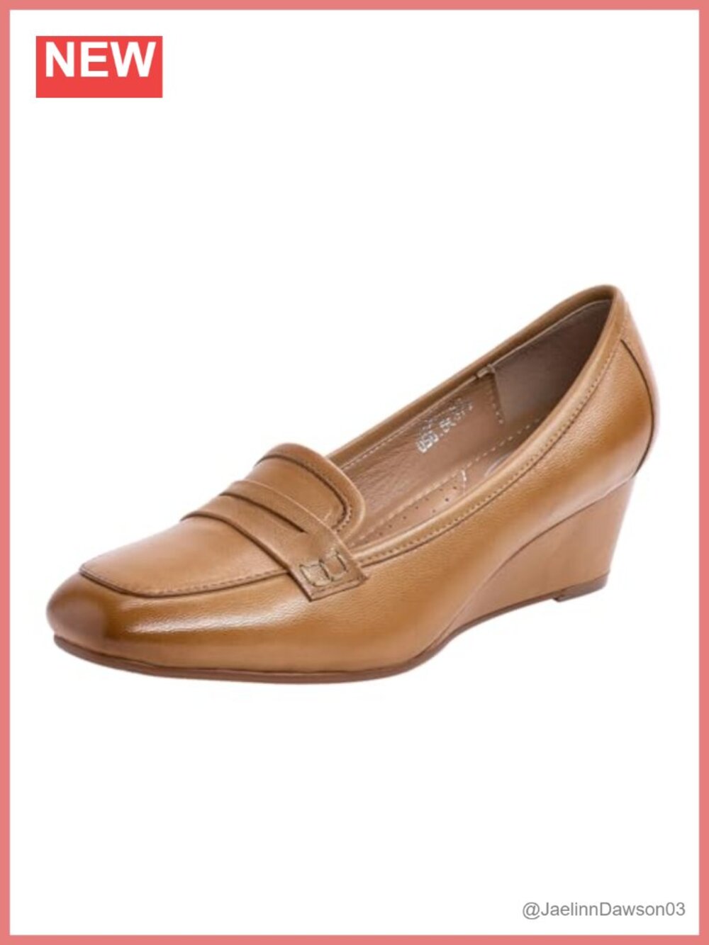 Mona Flying Women's Sheepskin Leather Wedge Pumps Office